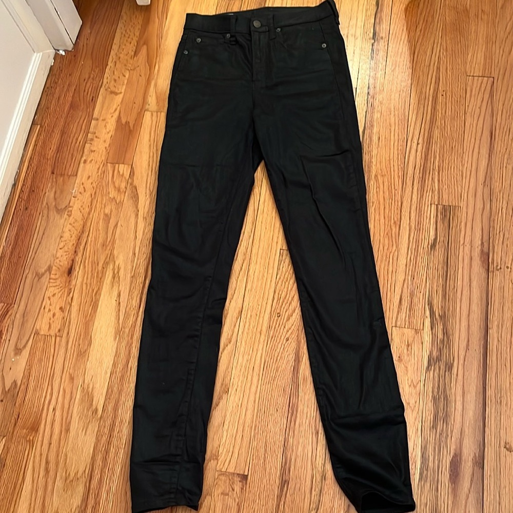 GAP black jeans with soft shine.